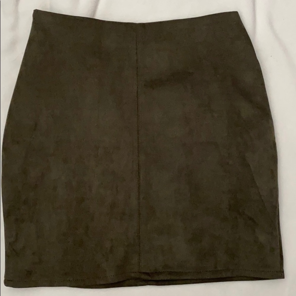 Missguided Olive Mini Skirt